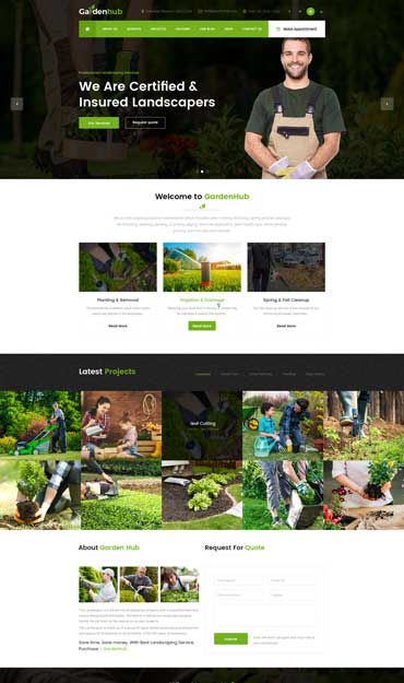 Landscaping Web Design 1