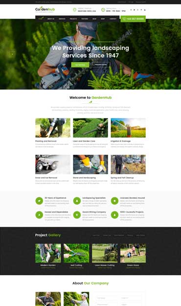 Landscaping Web Design 2