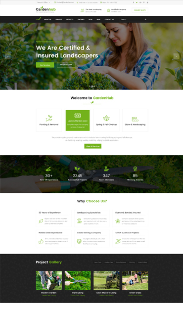 Landscaping Website Design 1